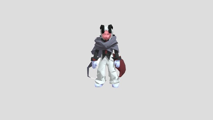 Lowpoly character 3D Model