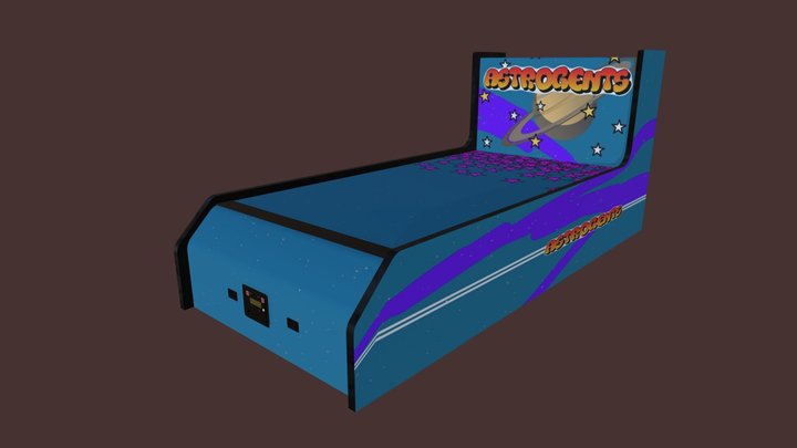 Astro Gents Arcade Cabinet 3D Model