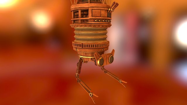 Helper Robot 3D Model