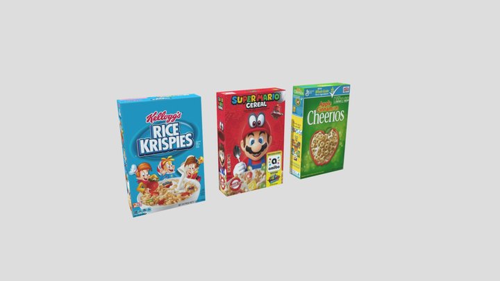 (Free) Cereal Box Kit 3-pack – Kostenloses 3D-Modell STL
