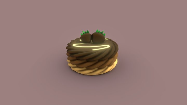 Small Chocolate Cake – Kostenloses 3D-Modell STL