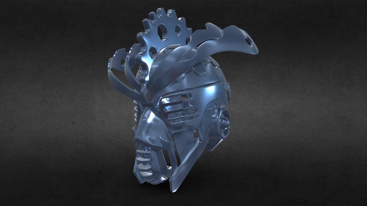 Cyber Punk Helmet 3D Model