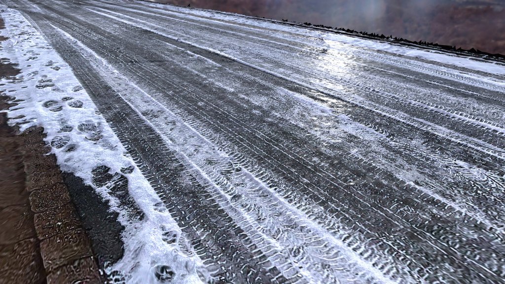 long frozen street - PBR