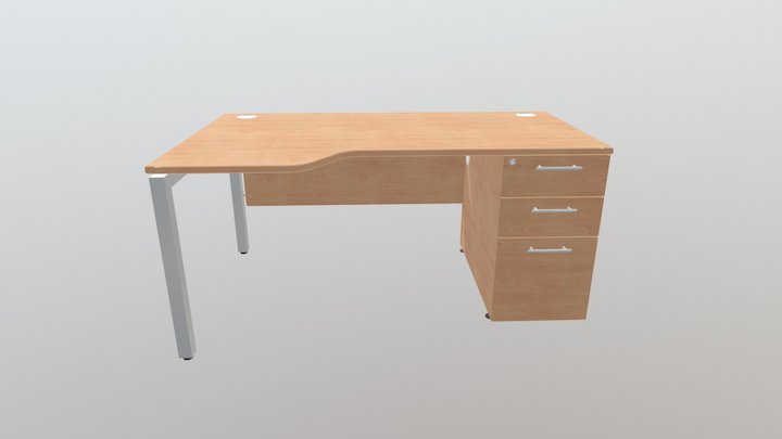 Duty Wave PSL3 1600 RH Modesty Silver Beech 3D Model