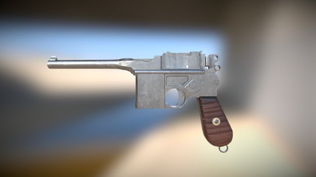 Mauser Pistol 3D Model