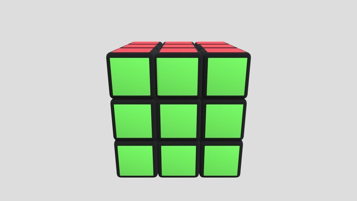 Rubix Cube 3D Model