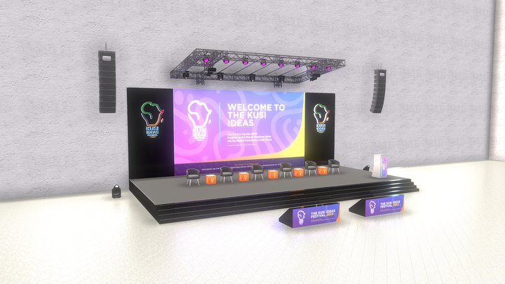 Kusi Ideas Festival Stage 3D Model
