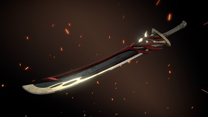 Redhorn Stonethresher Sword Free 3D Model