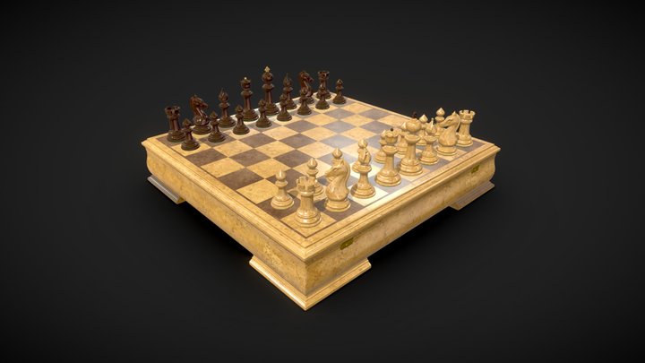 Chessboard 3D models - Sketchfab