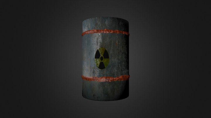 Radioactive Barrel 3D Model