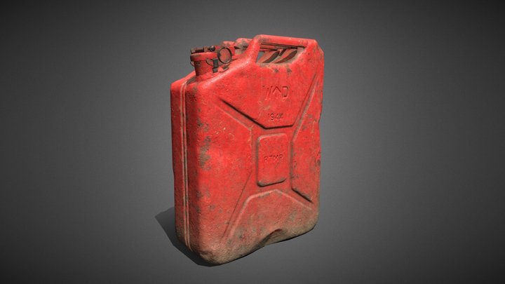 Jerrycan [XYZ School-FREE-TUTORIAL] 3D Model