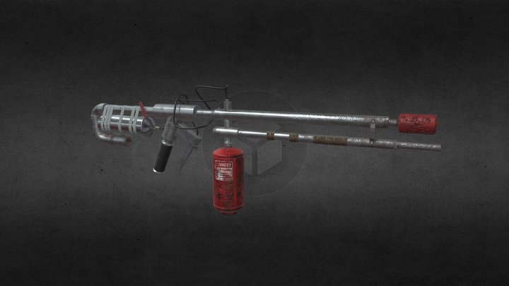 Flamethrower - The Last of Us Fan Art 3D Model