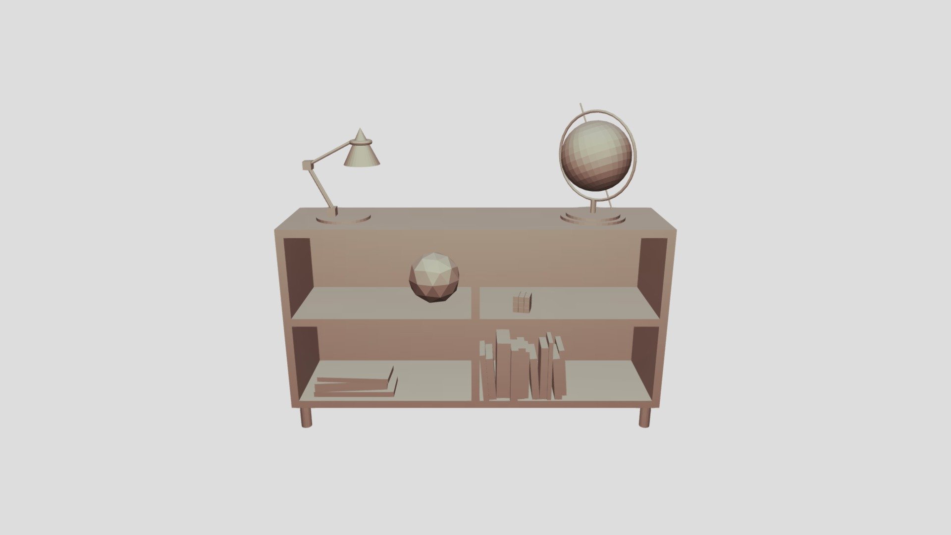 primitive bookshelf