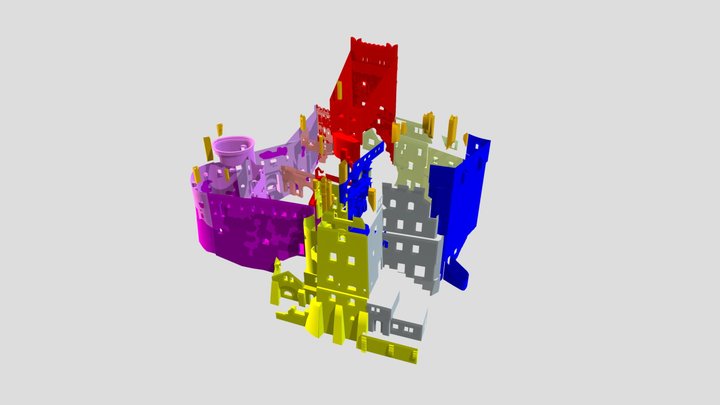 Calcul Suprafete Pereti Exteriori CADB 3D Model
