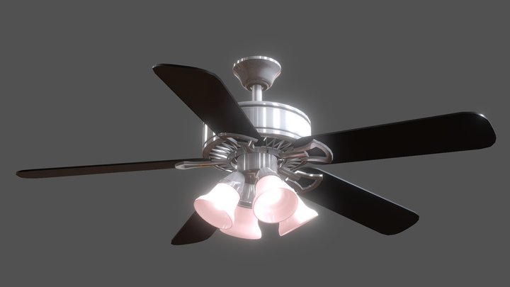 Valken Motors Greenville II 52 Inch Fan 3D Model