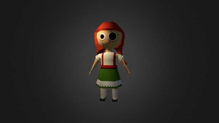 Character Gretel 3D Model