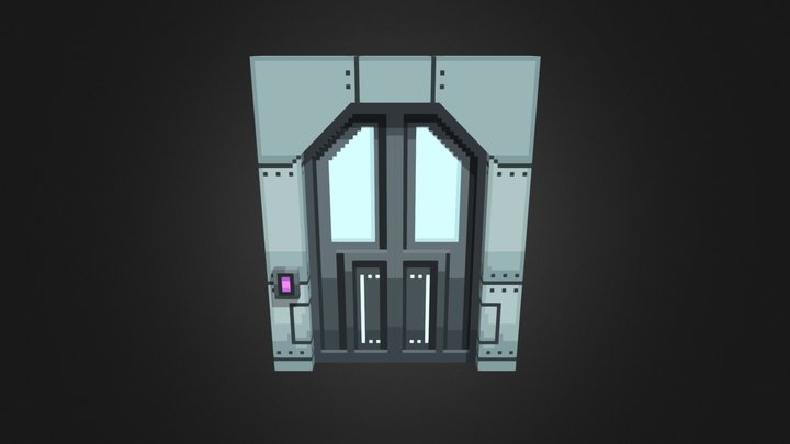 Teleportation Chamber Door 3D Model