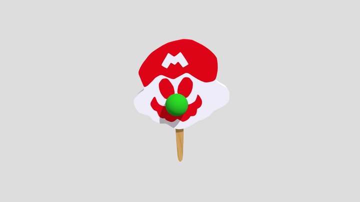Mario Popsicle 3D Model