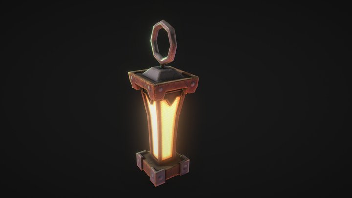 Stylized Lamp 3D Model