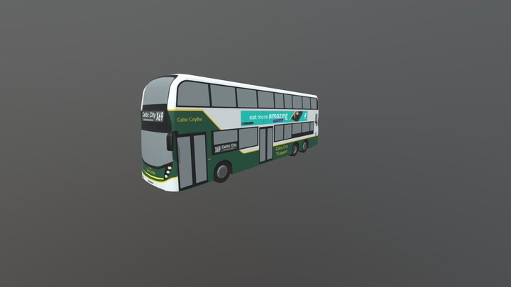 ADL E400MMC XLB CELTIC CITY TRANSPORT 3D Model