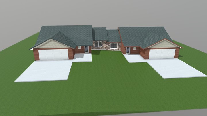 Britz Twin Home Roof on 3D Model