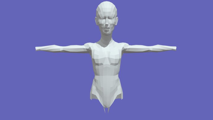 Generic torso with arms and head 3D Model