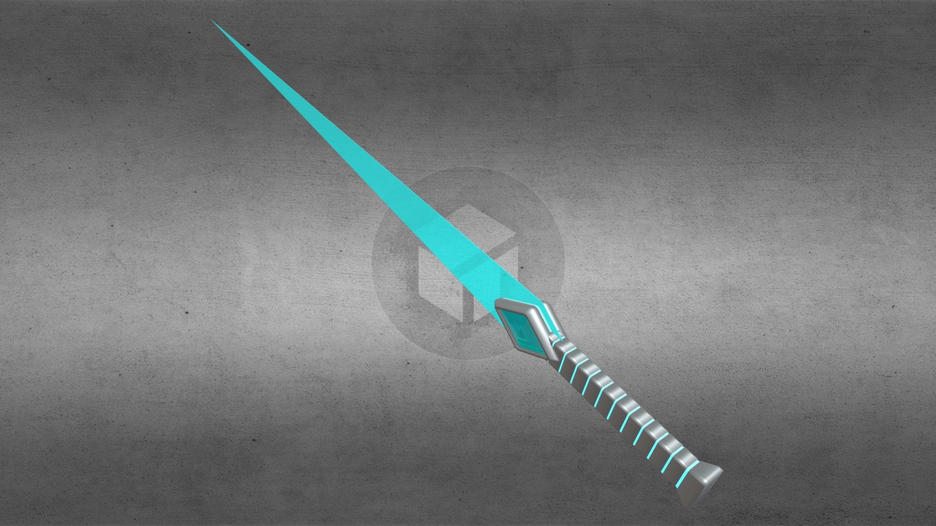 Scifi Diamond Blade Sword Model B1 3D model by NinJOke [df4fd1d