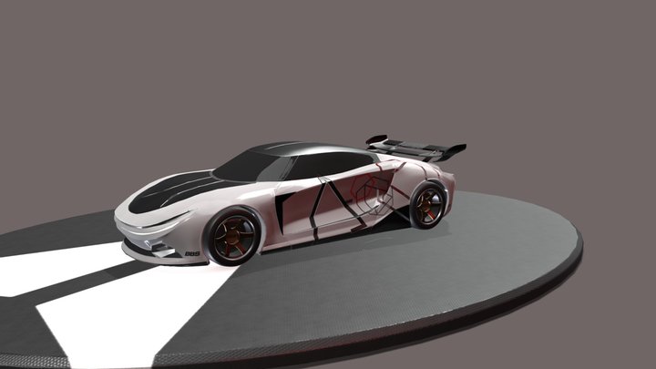 hypercar Agunta 3D Model