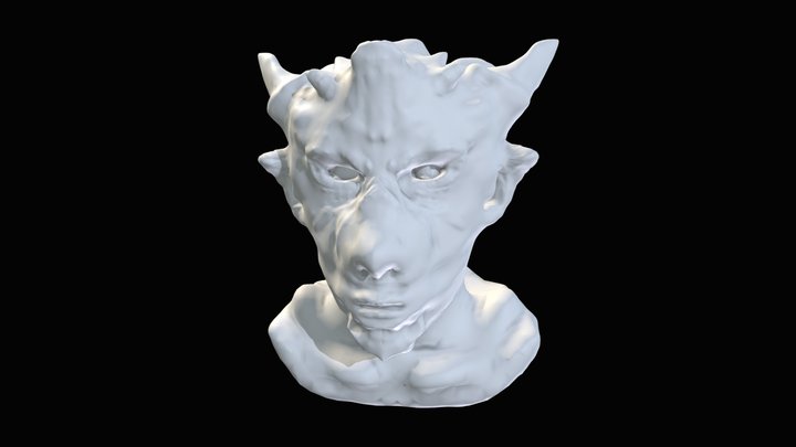 Fantasy Character Sculpture 3D Model
