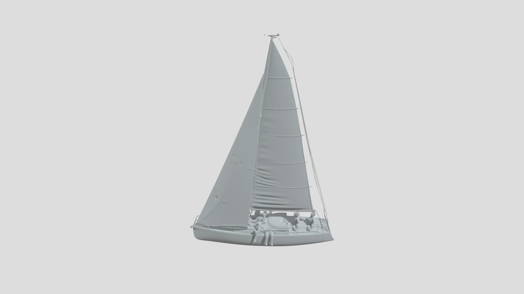 Racing Sailboat
