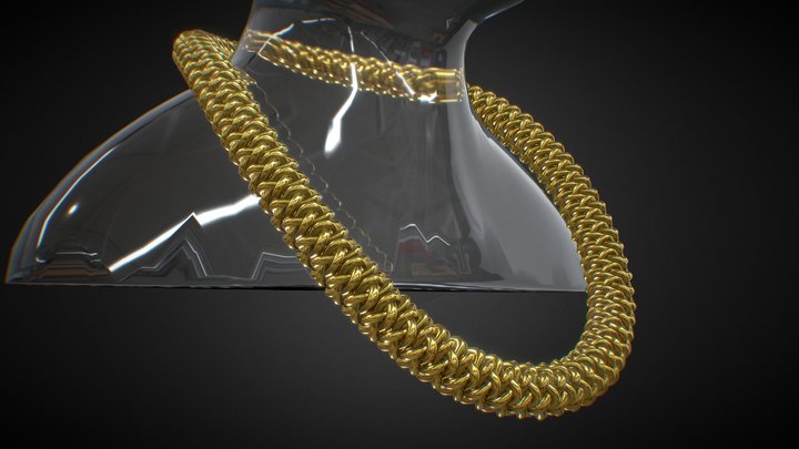 Archemedian Spiral Chain 3D Model