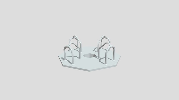 Low Poly Marry Go Round 3D Model