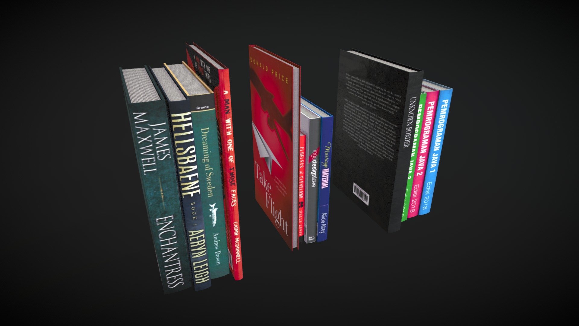 Random Books - Download Free 3D model by isnainul [df5211e] - Sketchfab