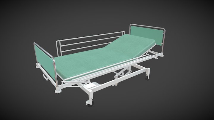 ICU Bed 3D Model
