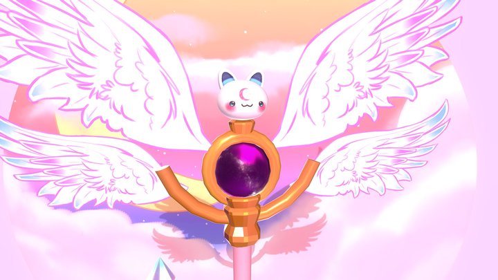 Kawaii Staff 3D Model