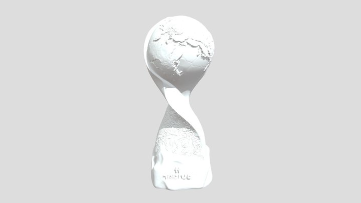 FIFA Arab Cup Trophy 3D Model