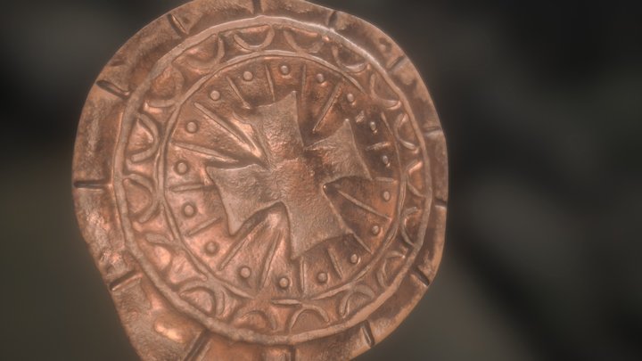 Templar Coin 3D Model
