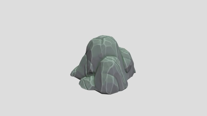 Stylised rock outcropping 3D Model
