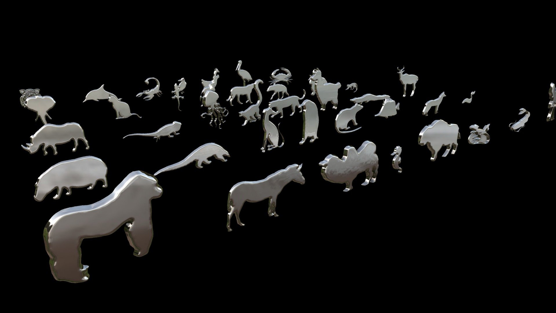 pack of silhouettes 1 (animals)