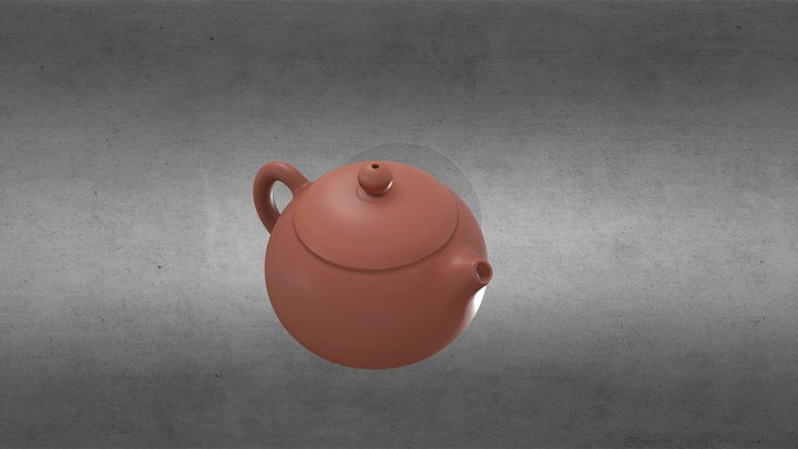 紫砂壶#3Zisha Teapot #3 - 3D model by DIGITAL_ISLAND [df5a46a