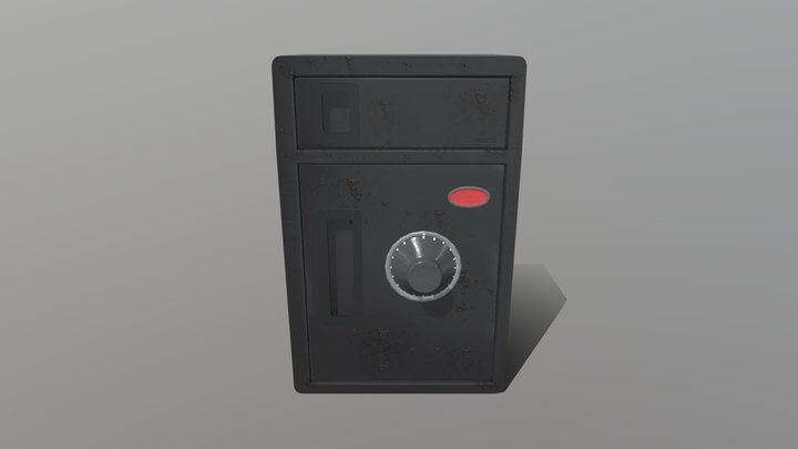 Gunsafe Animated 3D Model