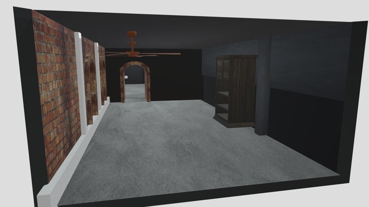 Cafe Interior: Minimalist Lighting and Design 3D Model