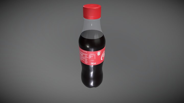 Coka Cola Bottle 250 ML 3D Model