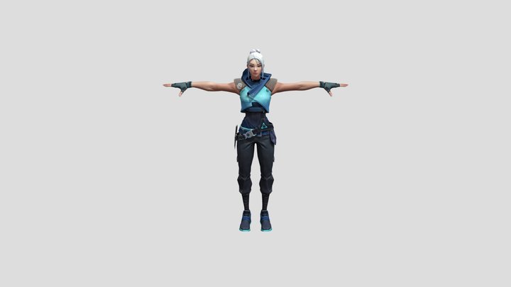 Jett (T-pose) – Kostenloses 3D-Modell STL