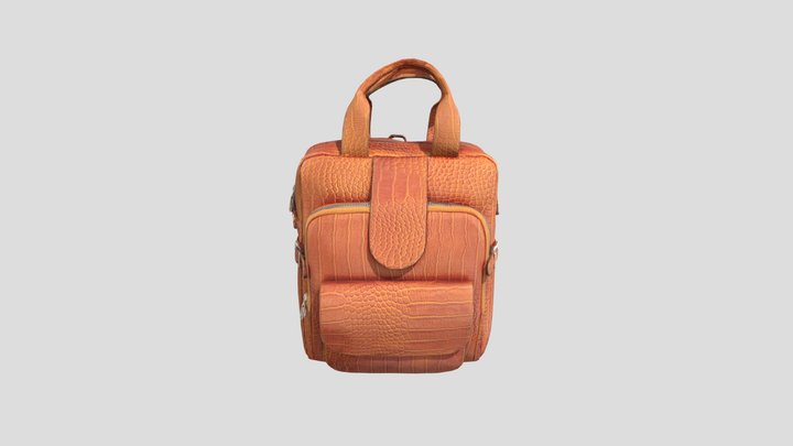 360 Leather bag 3D Model