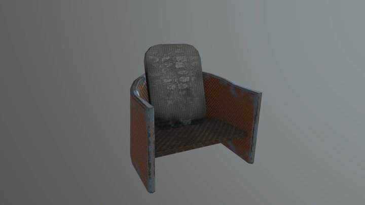 Old Bad Chair 3D Model