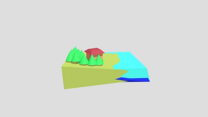 Island and Nature 3D Model