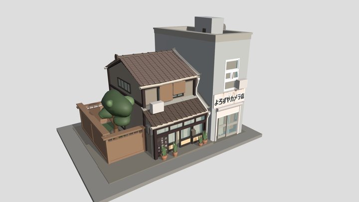 Diplom_Draft_Japanese houses 3D Model