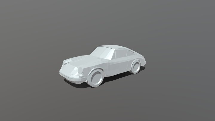 PORSCHE 911 LOW POLY. 3D Model