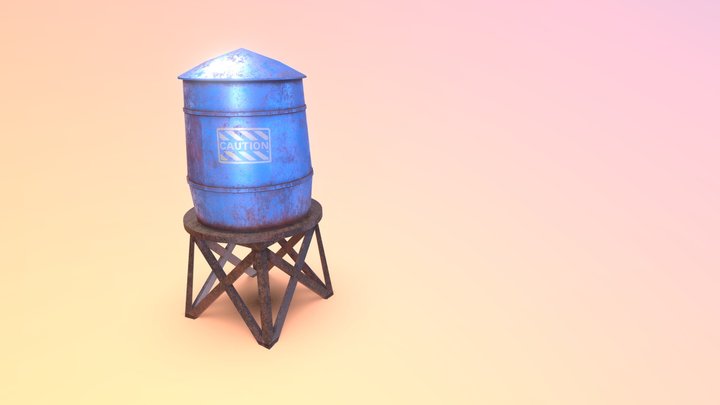 Water Tower 3D Model